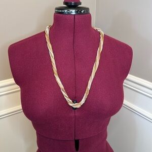 Bay studio gold, silver, and rose gold/copper necklace